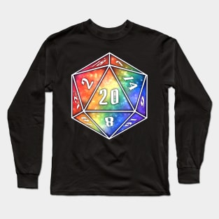 Rainbow Galactic D20 Long Sleeve T-Shirt